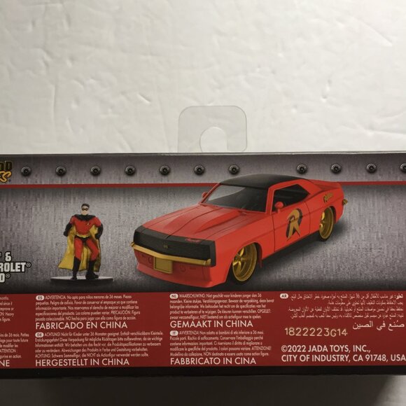 NEW Gotham Knights Red Hood Funko Pop Figure #891 & Robin with 1969 Chevy Camaro - Picture 11 of 14